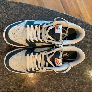 Nike Dunks Low Retro Premium Se Split - Deep Jungle/White/Light Silver